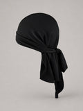 Durag Headwrap - Silky/Satin/Stretch Fabric, Long tail, unisex wave Cap