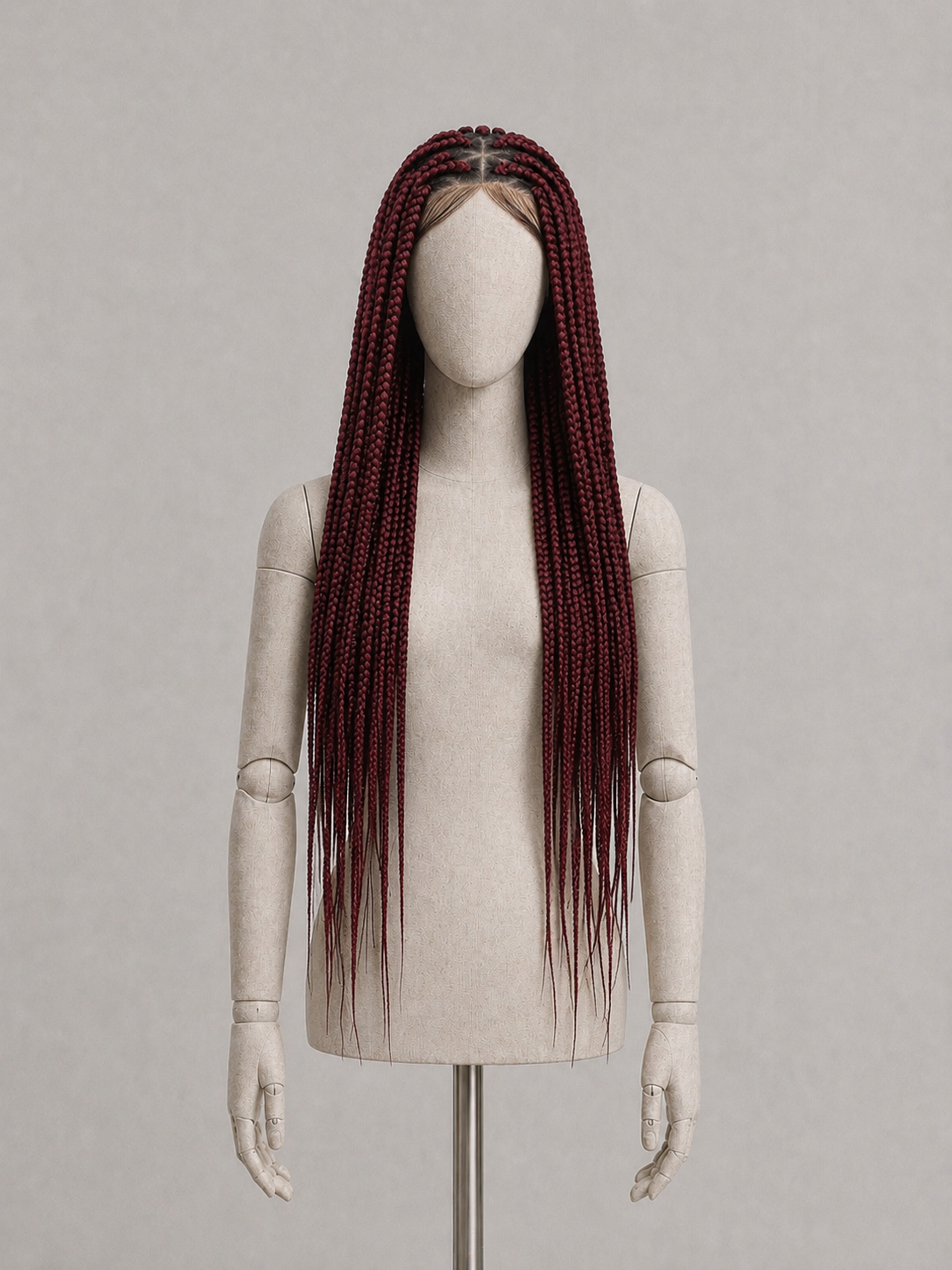 MONICA | Black box-braids wigs