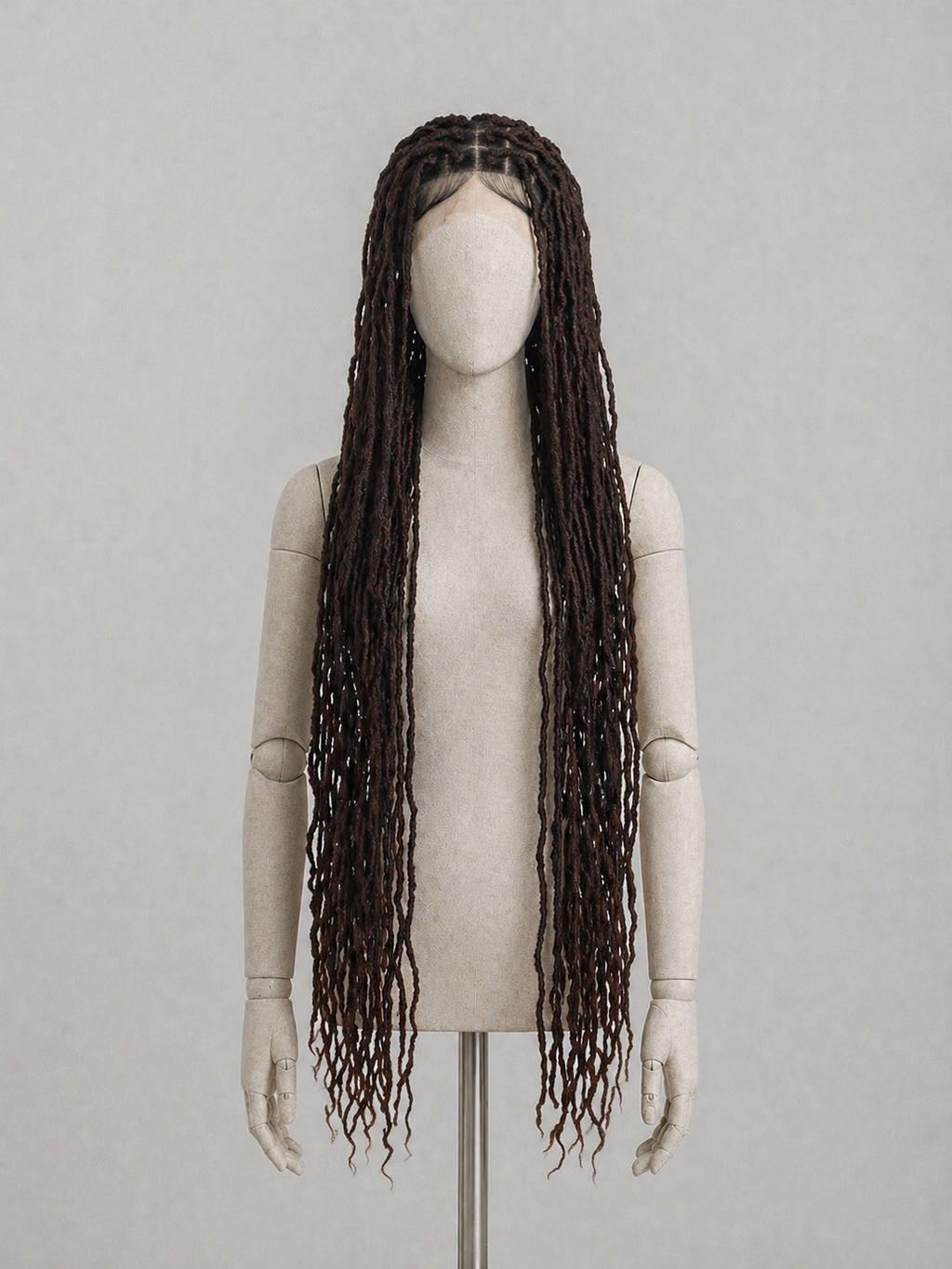 NAOMI | Dark brown locks braids wig