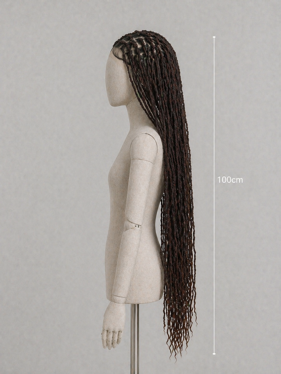 SQUARE KNOTLESS LOCKS BRAIDS WIGS