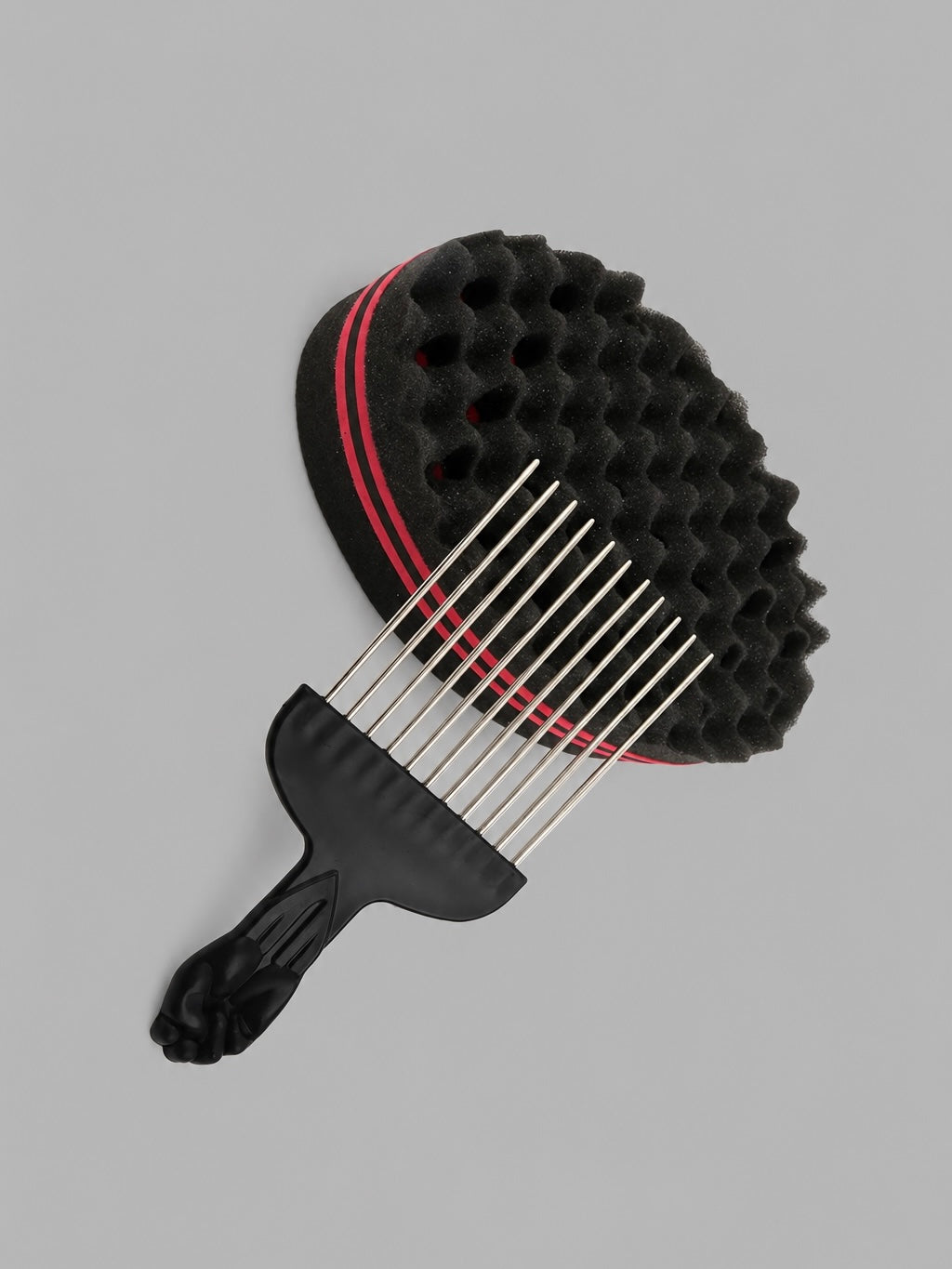 Double-side Afro twist sponge set with brush