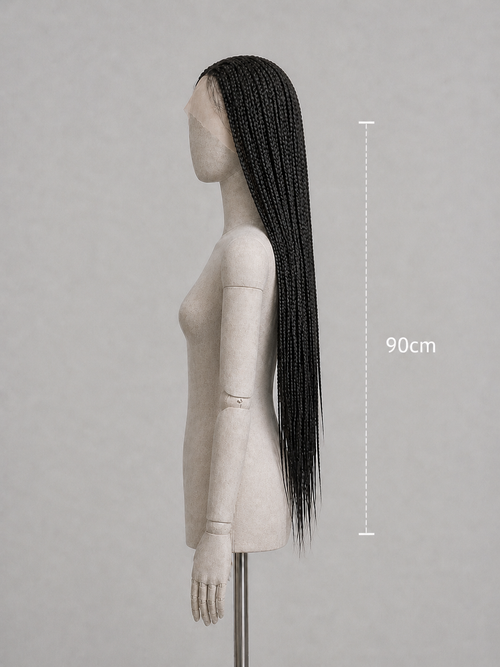 90CM Braids Full Lace Wig - Handwoven
