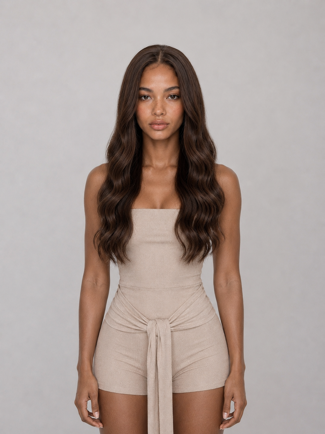 CAMILA | Deep brown wave wig